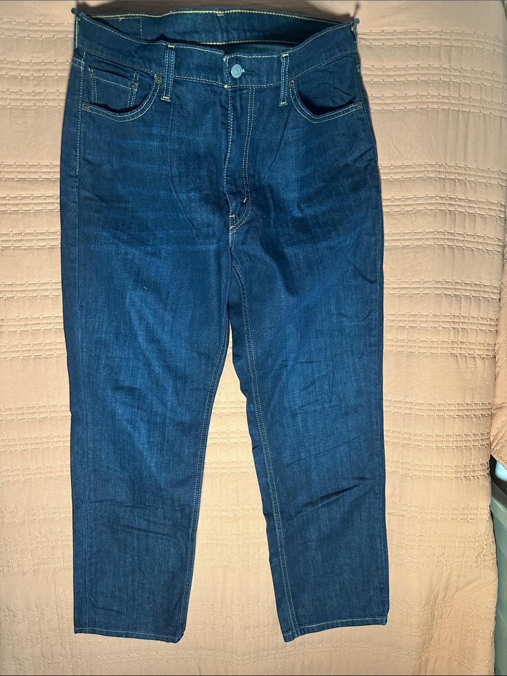 Levi's Men's Dark Blue Straight Jeans